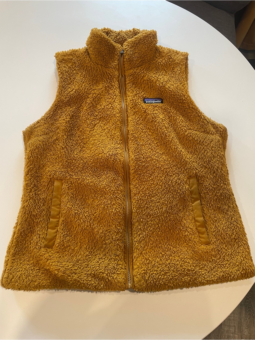 Patagonia Teddy Fleece Jacket in Mustard Yellow